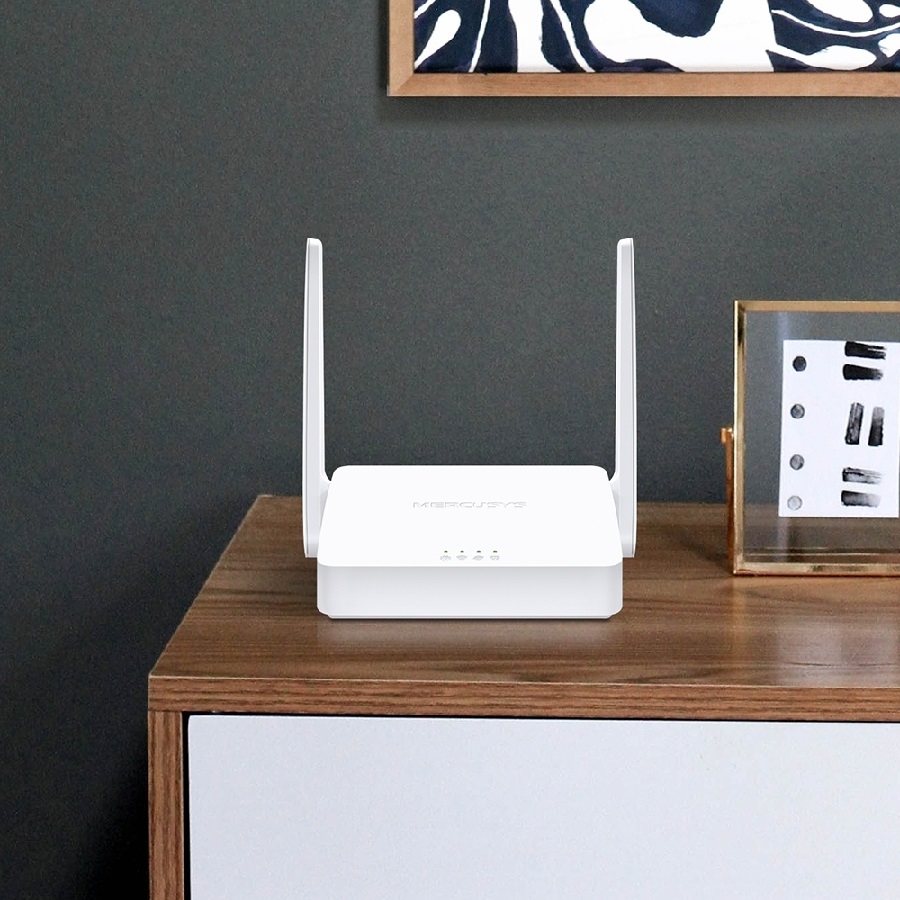Router Mercusys Mw302R Inalambrico 300Mbps Multimodo Access Point Repetidor Wisp 2 Puertos Lan 10/100 1 Puerto Wan 10/100 2 Antenas Fijas Externas 5Dbi