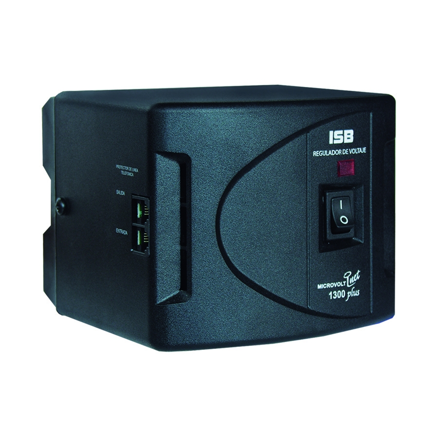 Regulador Sola Basic Isb Microvolt 1300Va / 750 Watts C/Prot/Linea 8 Cont.