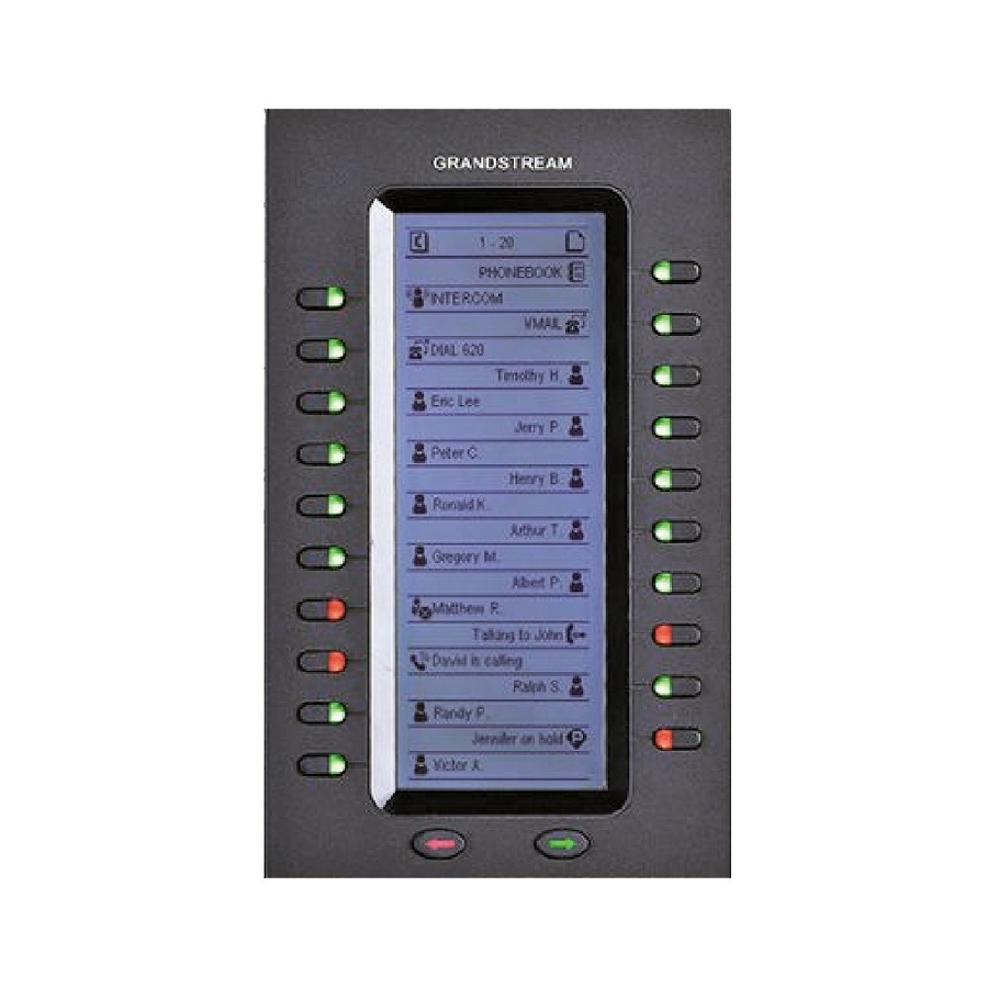 Modulo De Expansion Grandstream Gxp2200Ext/ Con 20 Teclas Y 40 Registros Blf Para Telefonos Modelo Gxp2140 Gxp2170 Y Gxv3240