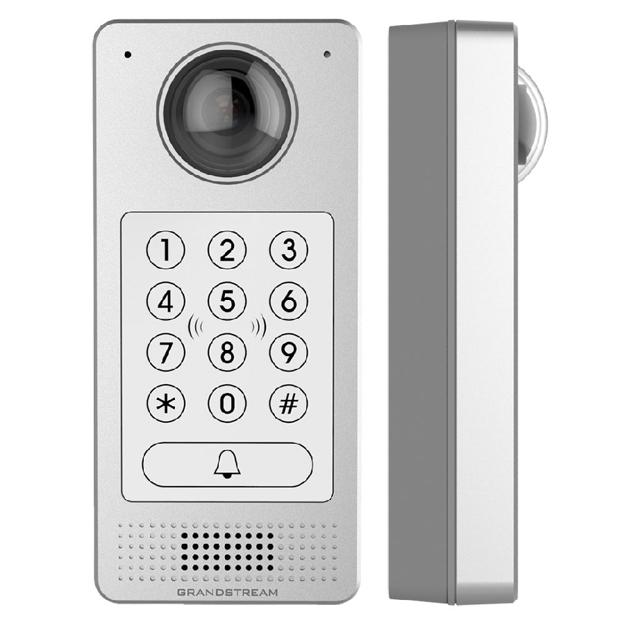 Video Portero Ip Grandstream Gds3710/ Sip Fisheye, Apertura Por Codigo, Antivanalico, Teclado Retro-Iluminado,Lector Rfid,Microfono Y Altavoz, Poe Y Apertura Para Dos Puertas
