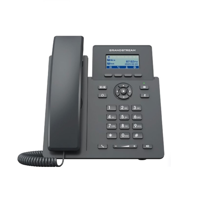 Telfono Ip Grandstream Grp2601, 2 Cuentas Sip 2 Lineas P. Lcd 2 Puertos 10/100 Soporta Ehs Incluye Eliminador De Corriente No Poe