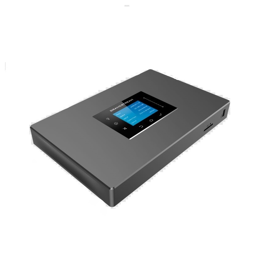 Conmutador Ip Grandstream Ucm6302A/ 2 Fxo 2 Fxs 500 Extensiones Sip 75 Llamadas Simultaneas Ruteador 3 Puertos Gigabit Montaje En Pared Y Escritorio Compatible Con Gdms Remote Connet