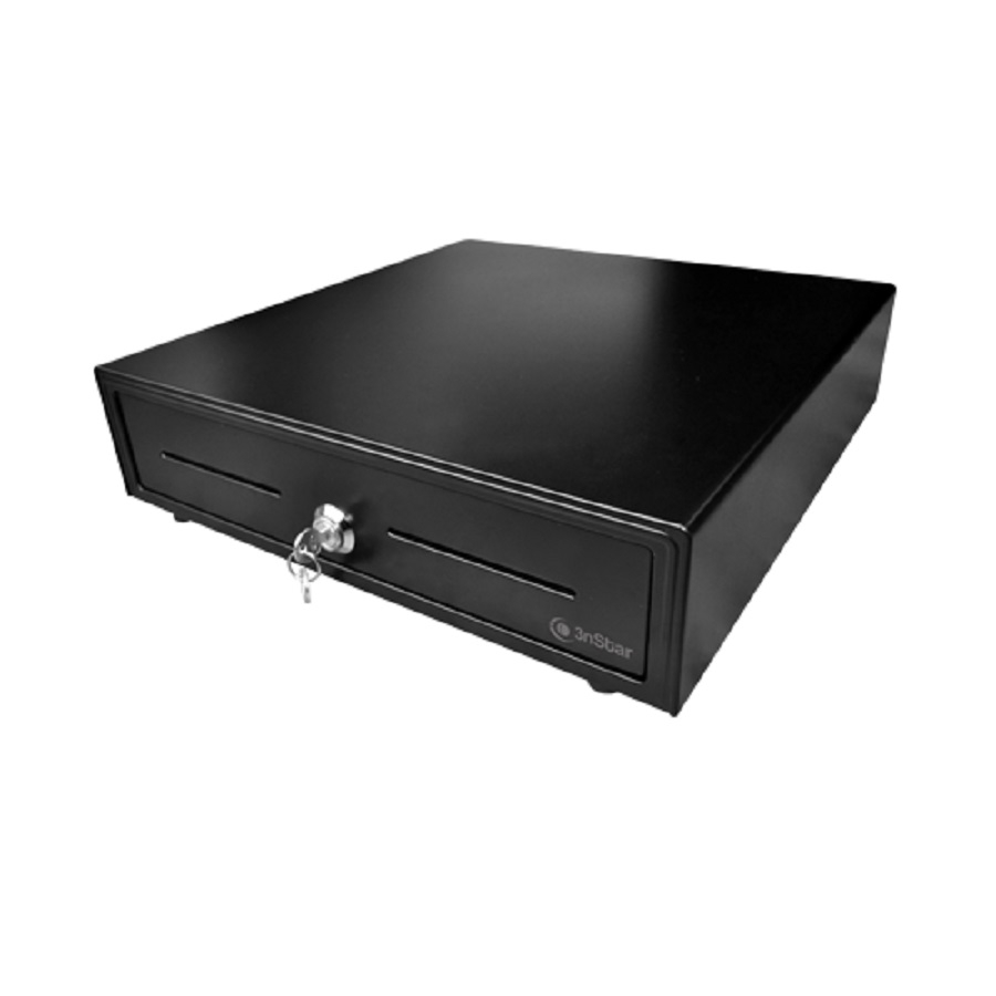 Cajon De Dinero 3Nstar Cd350, Negro, Compartimientos 5 Billetes - 8 Monedas, Ranuras Frontales Para Cheques
