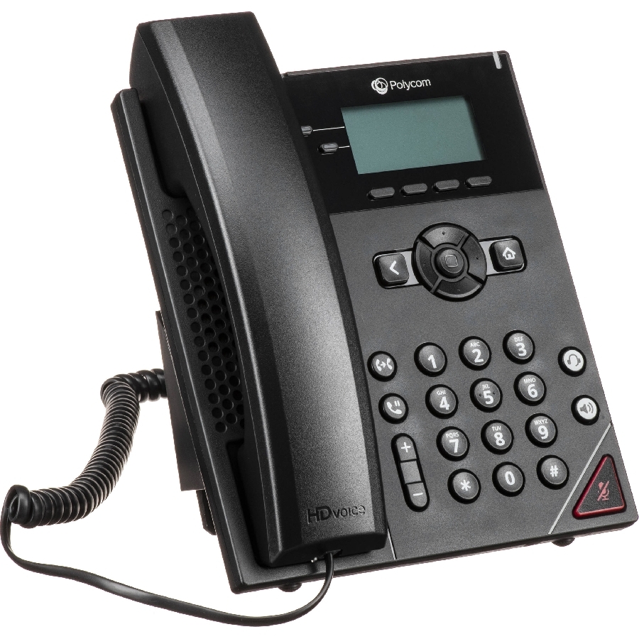Telefono Ip Hp Poly 911N0Aaac3 Vvx 150/ 2 Linea Pantalla Lcd 2.5 Pulgadas 4 Teclas Programables Poe 2 Puertos 10/100 Altavoz Color Negro No Incluye Fuente Poder