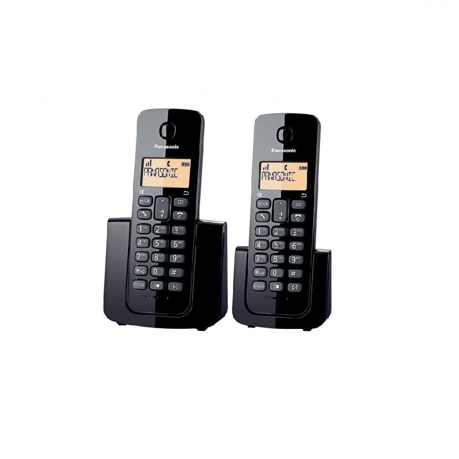 Telefono Panasonic Kx-Tgb112Meb Inalambrico Basico Base Handset 20 Numeros Identificador De Llamadas, 50 Numeros Directorio Localizador De Auricular Negro