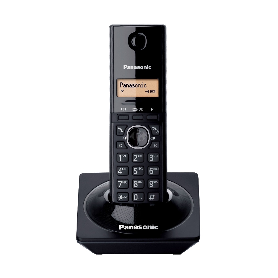 Telefono Panasonic Kx-Tg1711Meb Inalambrico Pantalla Lcd 1.4 En Color Ambar 50 Numeros Identificador De Llamadas 50 Numeros En Directorio Localizador De Auricular Negro