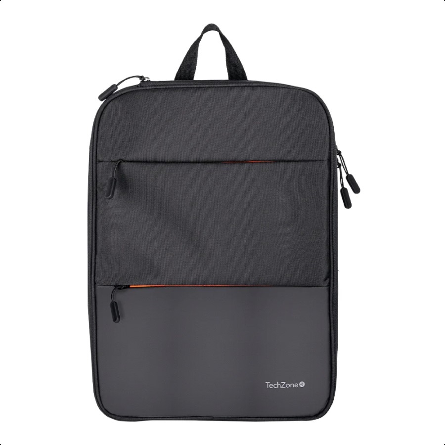 Mochila Backpack Tech Zone Negra Expandible Tzlbp14 Para Laptop De 16