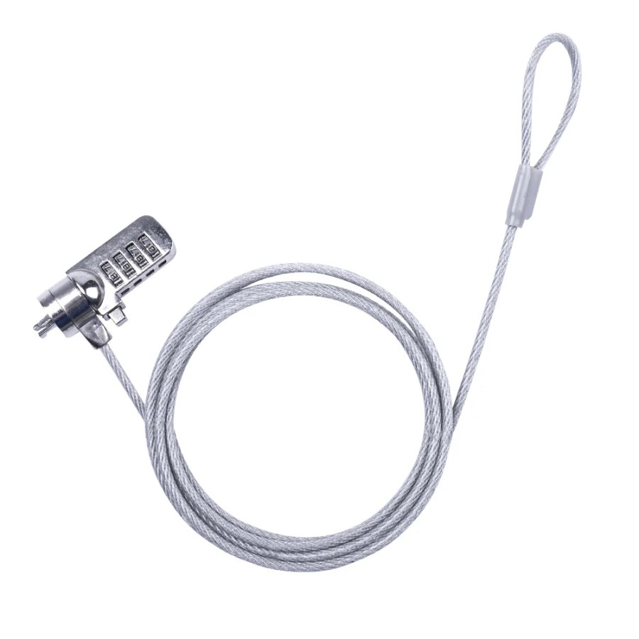 Candado Techzone De Combinacion De Cable De Acero Inoxidable 1.8 Mts