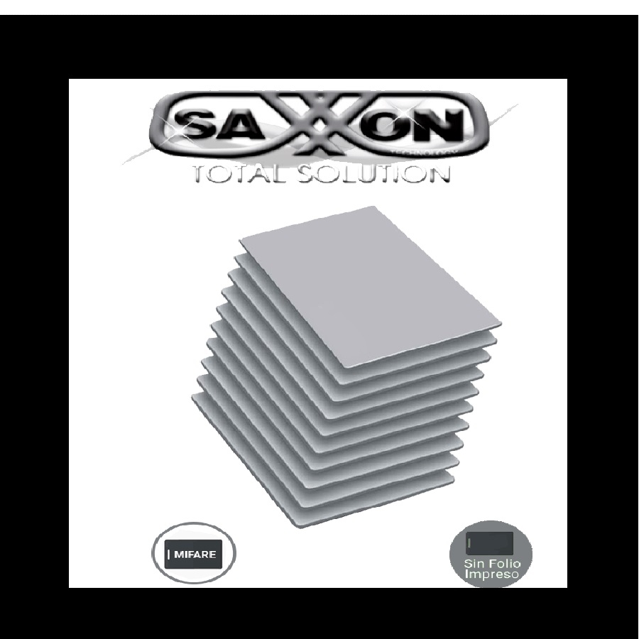 Paquete De 10 Tarjetas Mifare 13.56 Mhz /Saxxon / Pvc / Imprimible / Sin Folio