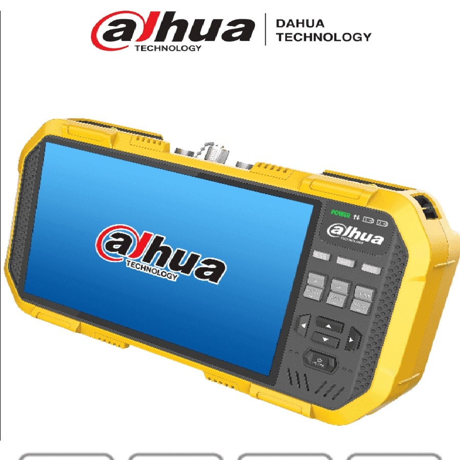 Probador De Video Ip Y Hdcvi/ Dahua/ Pfm907/Soporta Compresion H.265 Y H.264/ Ctrl Ptz/Audio/ Multimetro Integrado/ Probador De Red Y Senal Wifi/ Protocolo Onvif/ Salida De 12V 2 Amp/Linux