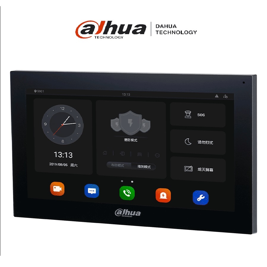 Monitor Para Videoportero/ Dahua/ Vth5341G-W/ 10 Pulgadas/ Android/ Wifi Y Rj45/ Pantalla Touch/ Ranura Para Microsd/ Poe Estándar