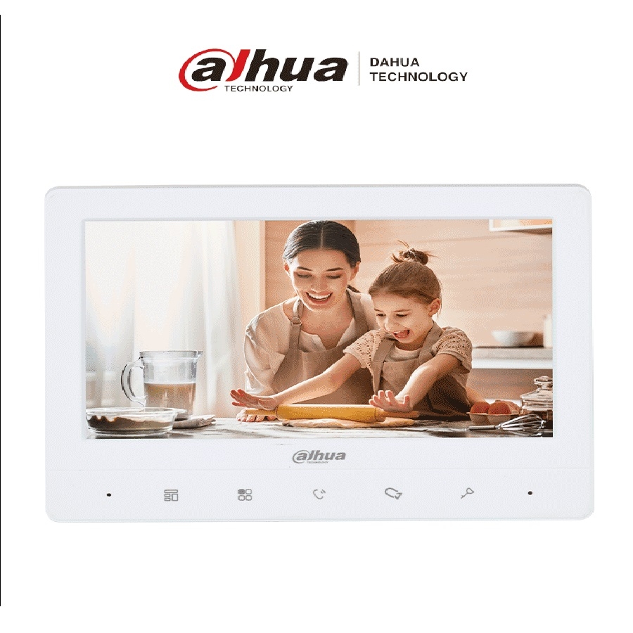 Monitor Analogo/Dahua/ Vth1020J/ Monitor Para Videoportero De 7 Pulgadas Compatible Con Kta01 /Kta02/12Volt