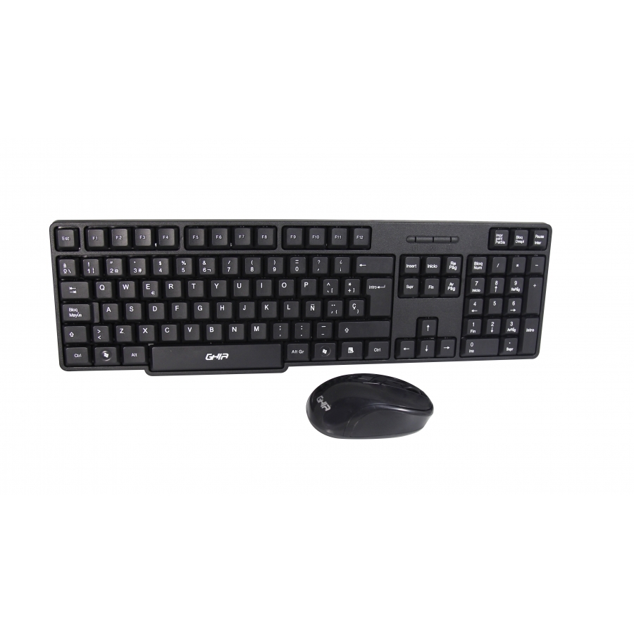Combo Teclado Y Mouse Optico Ghia / Gta100 / Alambrico / Usb / Negro