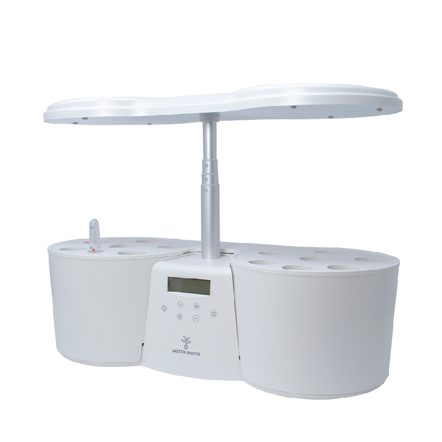 Sistema De Cultivo Hidropnico De 12 Cpsulas Con Pantalla Led Temperatura, Humedad Y Recordatorio Para Agregar Nutrientes Uso Interior, Luz Led Y Altura Ajustable