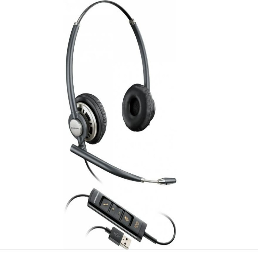 Diadema Hp Poly 783M6Aa Encorepro 725/Auriculares Estreo Usb-A Para Call Center Color Negro