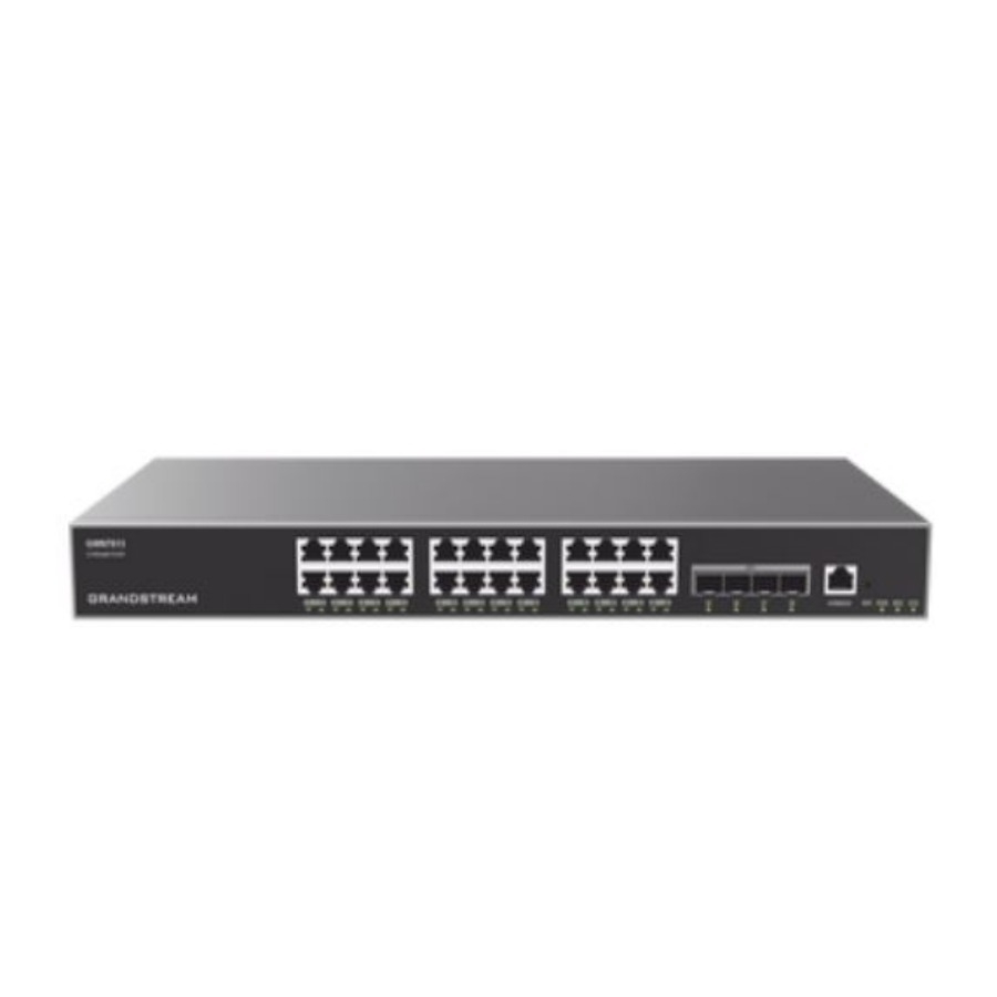 Switch Grandstream Gwn7813/ Switch Capa 3 Administrable / 24 Puertos 10/100/1000 Mbps 4 Puertos Sfp De 10 Gigabits / Compatible Con Gwn Cloud.