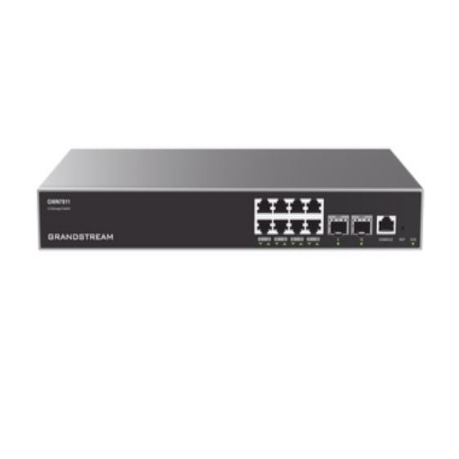 Switch Grandstream Gwn7811/ Switch Capa 3 Administrable / 8 Puertos 10/100/1000 Mbps 2 Puertos Sfp 10 Gigabit / Compatible Con Gwn Cloud.