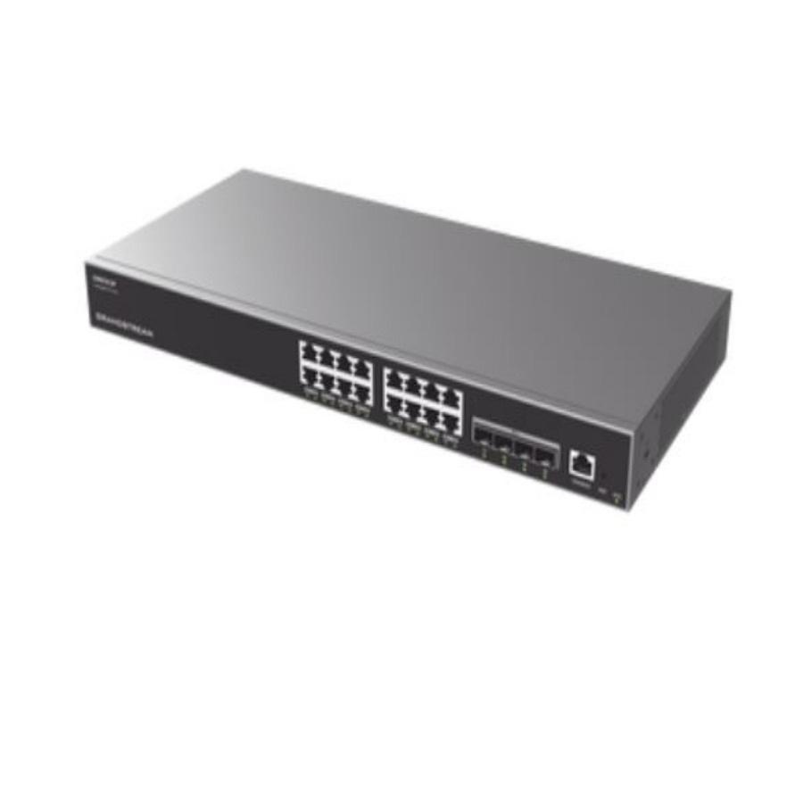 Switch Grandstream Gwn7812P/ Switch Capa 3 Poe Administrable / 16 Puertos 10/100/1000 Mbps 4 Puertos Sfp De 10 Gigabits / Hasta 240W / Compatible Con Gwn Cloud.