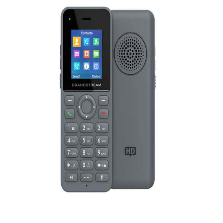 Teléfono Dect Grandstream Dp725 / Conferencia De Audio De 3 Vías, Inalámbrico, 20 Líneas, Altavoz, Gris, Para Estación Base Dp750/752/755
