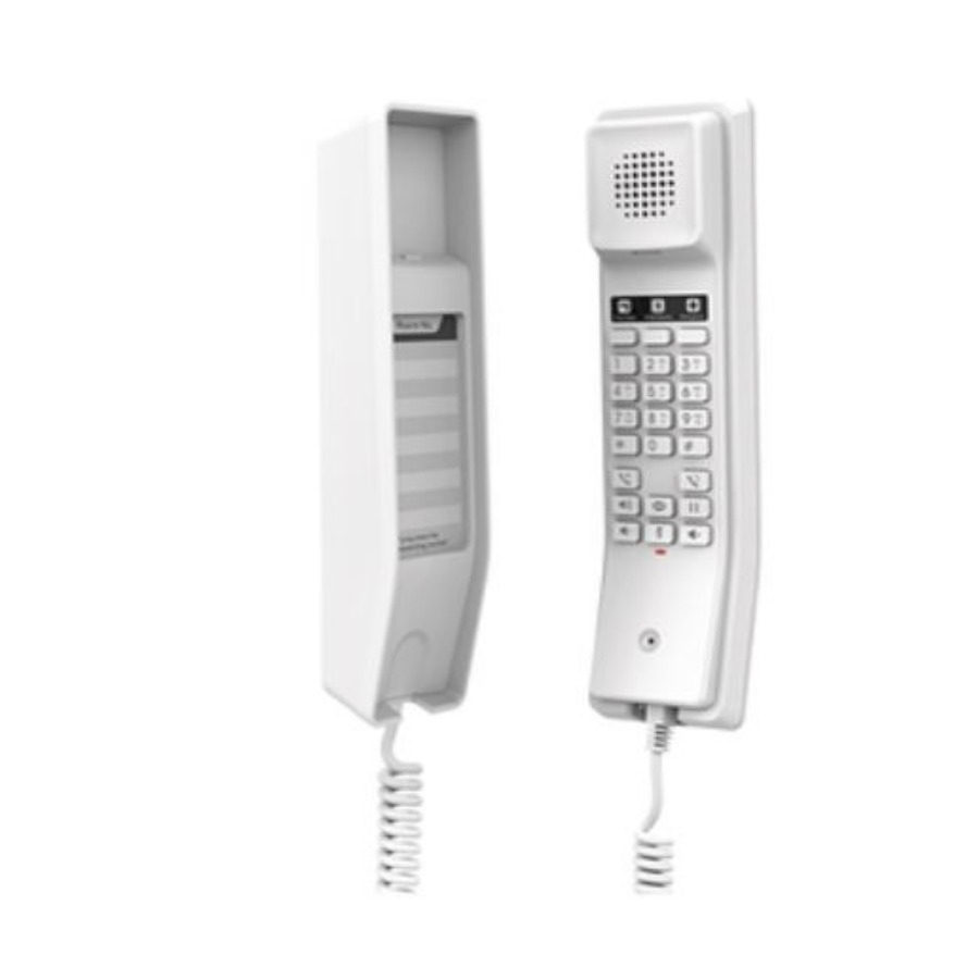 Teléfono Ip Grandstream Ghp610W  / Teléfono Hotelero Wi-Fi, 2 Líneas Sip Con 2 Cuentas, Codec Opus, Ipv4/Ipv6, Color Blanco, Con Gestión En La Nube Gdms