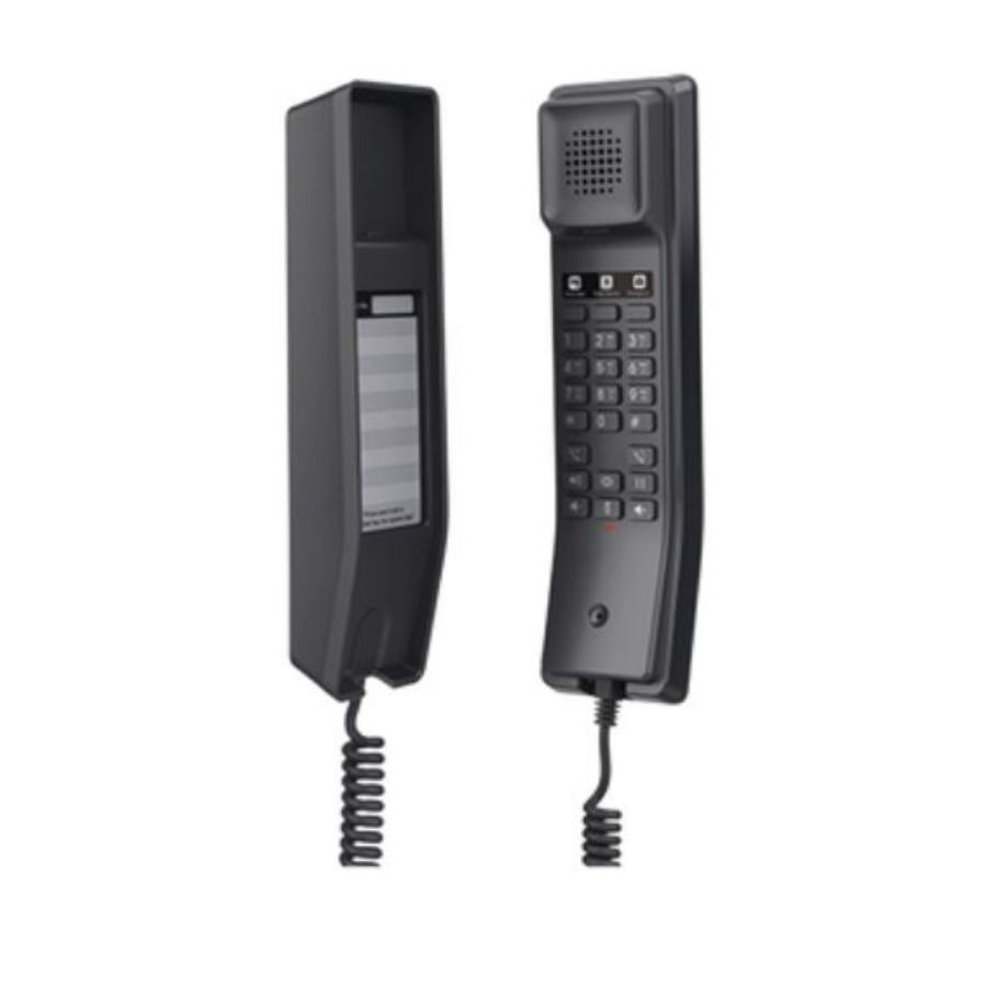 Teléfono Ip Grandstream Ghp611W / Hotelero Wi-Fi, 2 Líneas Sip Con 2 Cuentas, Codec Opus, Ipv4/Ipv6, Color Negro, Con Gestión En La Nube Gdms