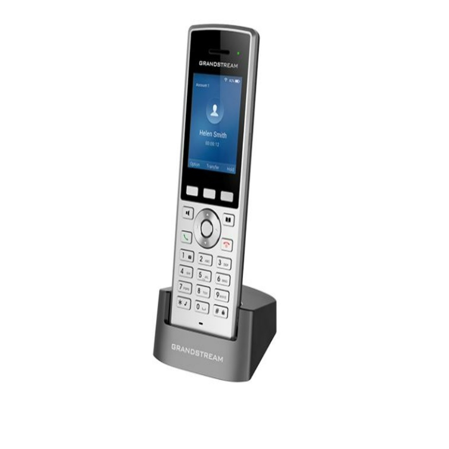 Teléfono Ip Grandstream Wp822 / Inalámbrico Con Wi-Fi De Banda Dual 802.11A/B/G/N/Ac Integrado Y 8 Horas De Tiempo De Conversación, 2 Lineas Y Cuentas Sip, Bluetooth Y Botón Push-To-Talk