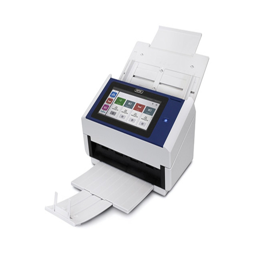 Escaner Xerox N60W Pro, 60Ppm, Blanco/Azul, Adf, Usb, Ethernet Red, Wifi, Led, Cis Dual, Visioneer Onetouch