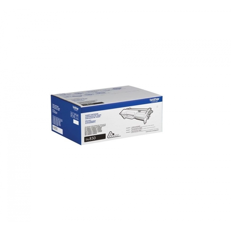 Toner Brother Negro Tn850 8.000 Pag De Alto Rendimiento Para Hll5100Dn Dcpl5650Dn Mfcl5900Dw Mfcl6700Dw