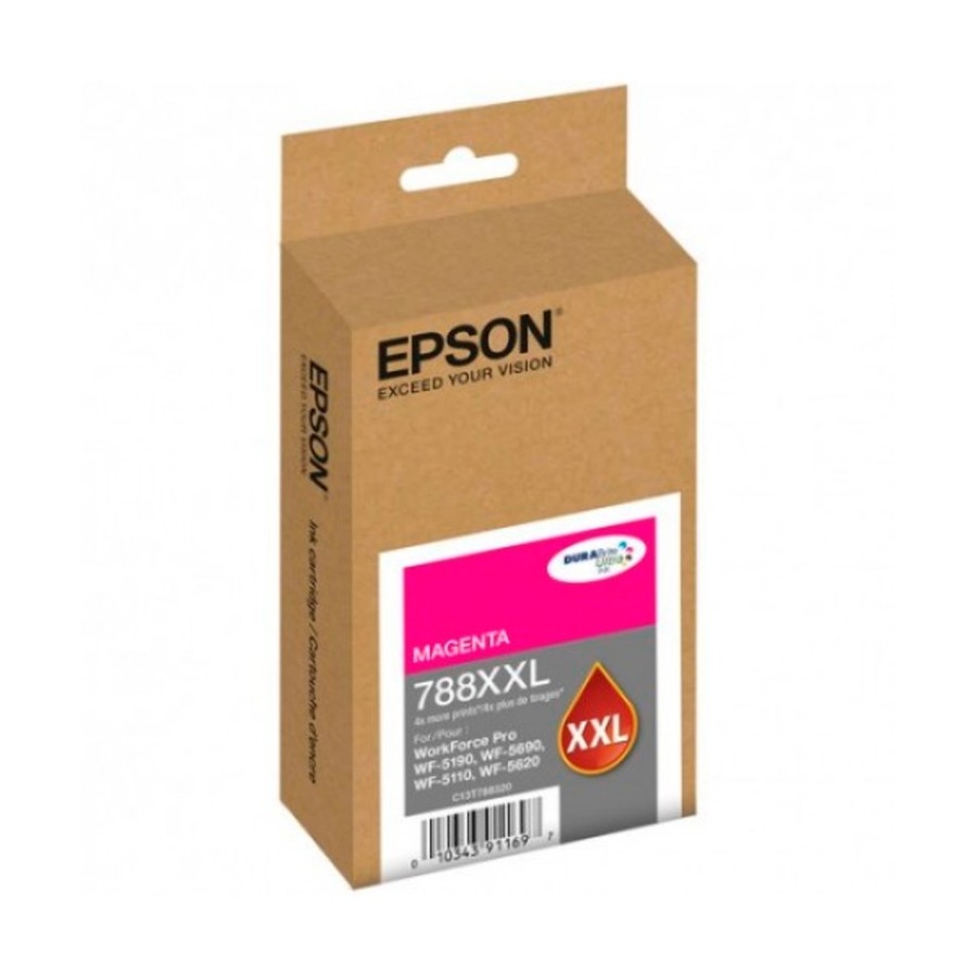 Cartucho Epson Modelo T788Xxl Magenta, Para Wf-5190, Wf-5690, Alta Capacidad