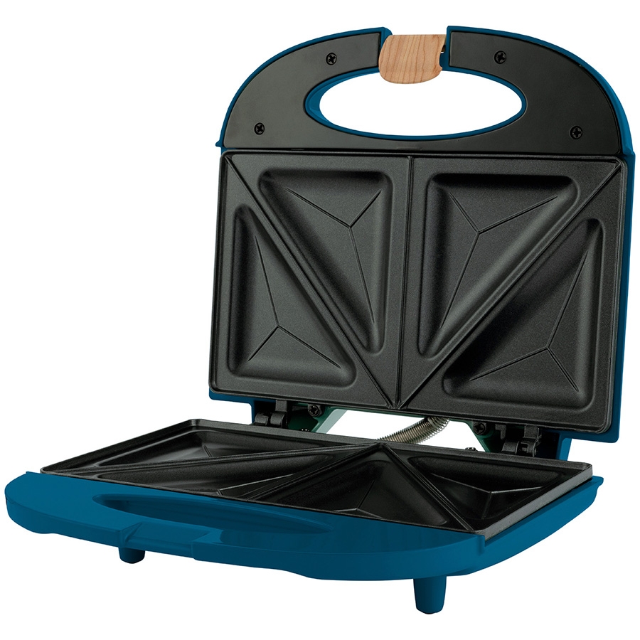 Sandwichera / Doble Parrilla / 750 W / Azul