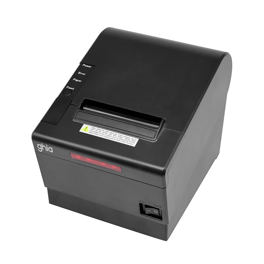 Miniprinter Termica Cocina Ghia Gtp802 / 80 Mm / Alarma Luz Y Sonido / Usb, Ethernet, Rj11 / Autocortador / 150Mms / Negra