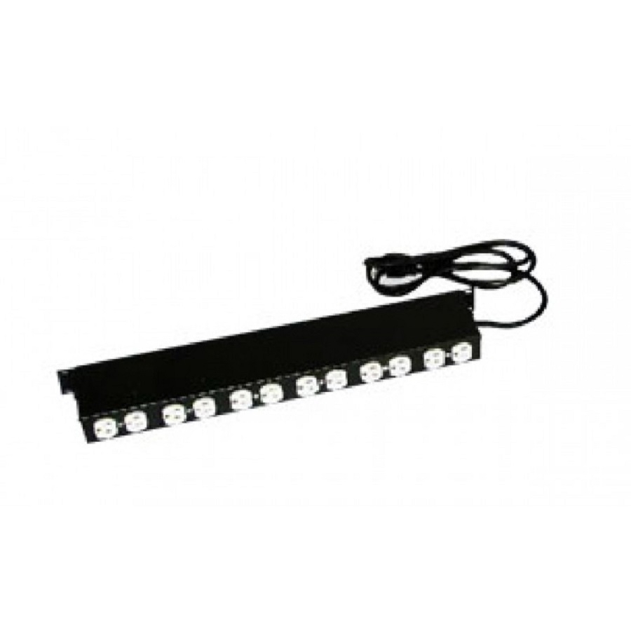 Barra De 12 Contactos North System Horizontal Con Switch Termomagnetico Montaje Rack