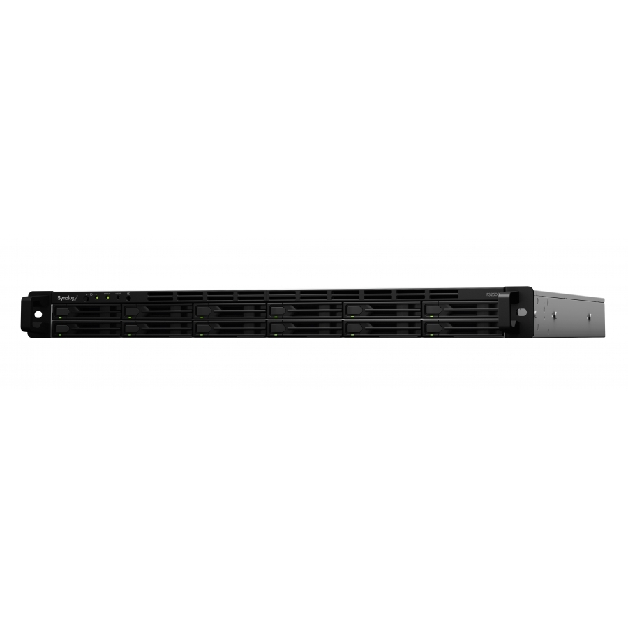 Flashstation Synology Fs2500 12 Bahias/ Rack 1U/ Hasta 46.08 Tb / Amd Ryzen V1780B / Nucleo Cuadruple 3.3 Ghz/8 Gb Ddr4/Usb 3.0 X2/ Rj-45 10Gbe Lan X 2/ Rj45 1Gbe Lan X 2/Intercambio En Caliente
