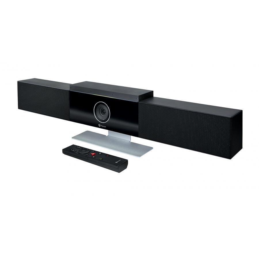 Video Conferencia Poly 842D4Aaabm Polystudio Usb/ Barra Con Camara 4K Microfonos Y Altavocez Para Salas Pequeñas Seguimiento Y Encuadre Automatico Incluye Control Remoto Fuente Poder