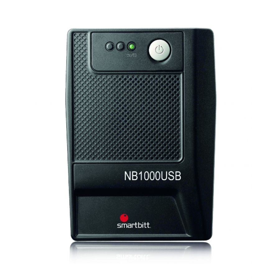 No-Break Smartbitt 1000Va/500W, Clavija Nema 5-15P, 6 Contactos Tipo Nema 5-15R Con Respaldo De Baterias, Regulacion Y Supresion De Picos, Proteccin Telefnica Rj-11, Puerto Usb, Sbnb1000Usb