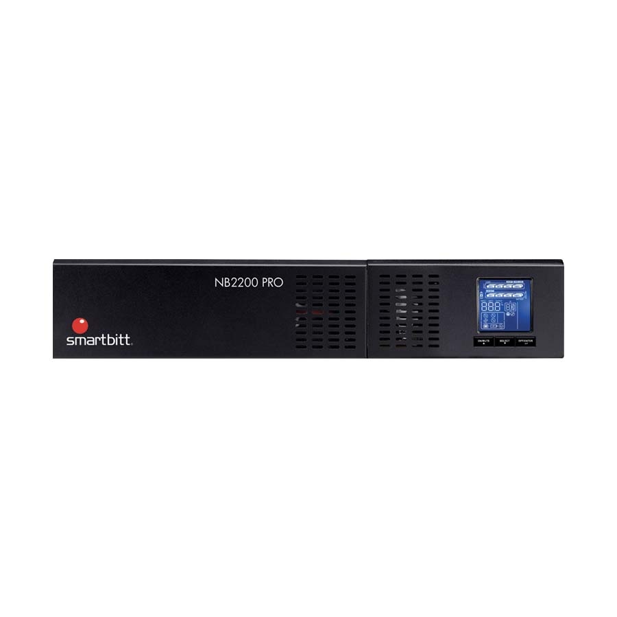 No-Break Smartbitt 2.2Kva/1800W Interactivo Senoidal, Torre/Rack 2U, Clavija Nema 5-20P, 8 Contactos Nema 5-15/20R, Con Respaldo De Bateras, Panel Lcd