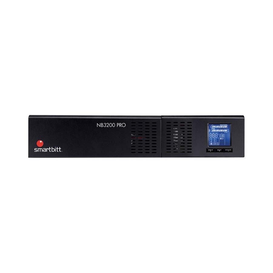 No-Break Smartbitt 3.2Kva/2700W, Interactivo Senoidal, Torre/Rack 2U, Clavija Nema L5-30P, 7 Contactos 6 Nema 5-15/20R Y 1 Nema L5-30R, Con Respaldo De Bateras, Panel Lcd