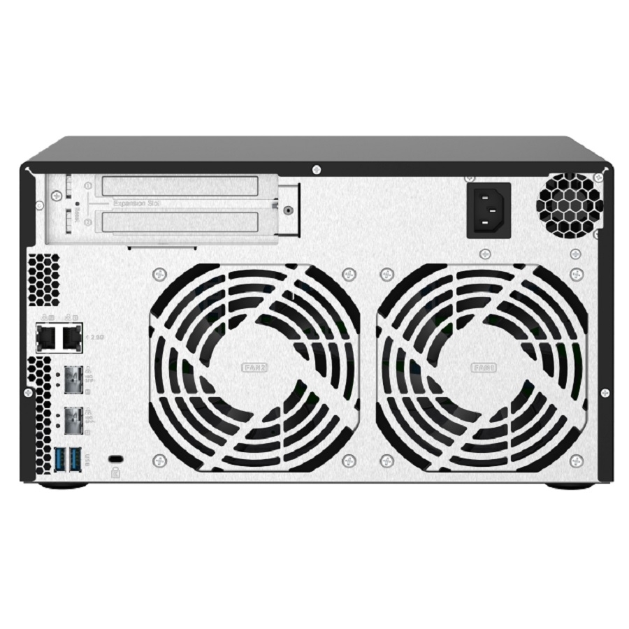 Nas Qnap Ts-832Px-4G/ 8 Bahias Sata Hdd De 3,5/ Nucleo Cuadruple 1.7Ghz/4Gb Ddr4 Sodimm Ampliable A 16Gb/2 Pto 2,5 Gbe /2 Pto 10 Gbe /Usb 3.2 X3/ Hotswap/ No Incluye Discos/ Hasta 144Tb