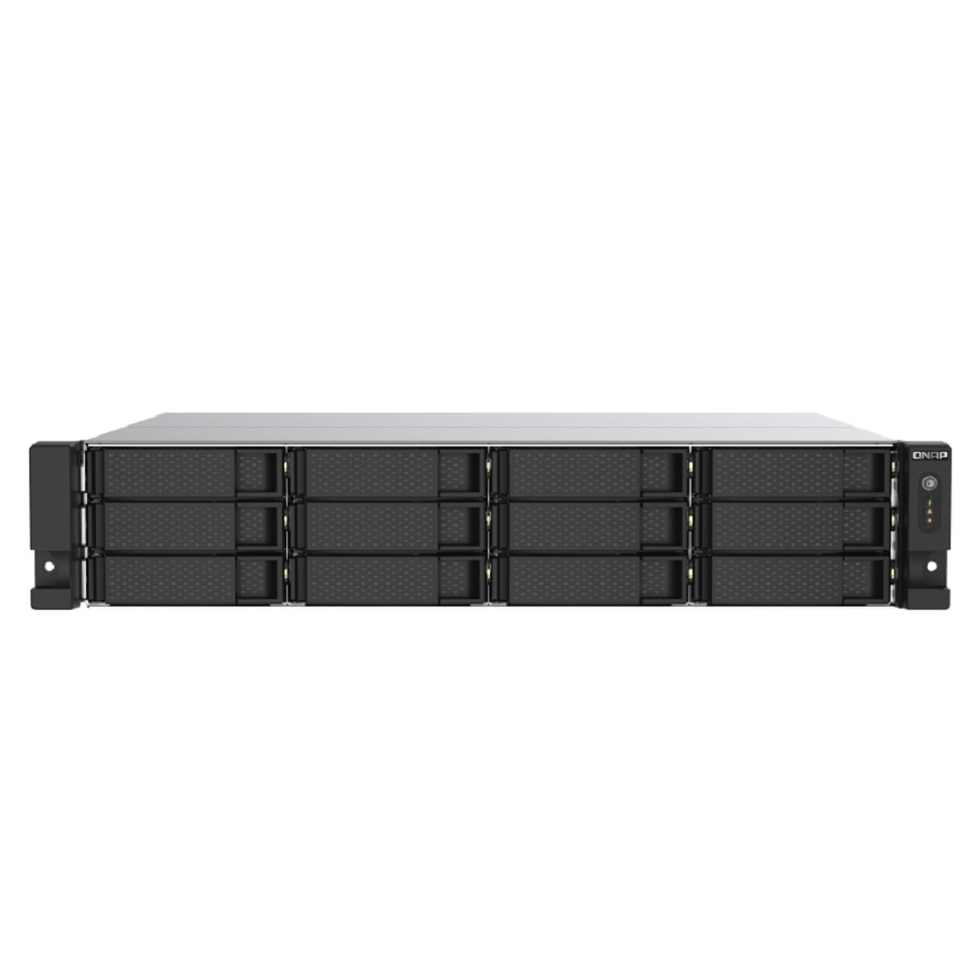 Nas Qnap Ts-1273Au-Rp-8G /Fuente Redundante/ 12 Bahias Sata Hdd 3,5/Rack 2U/Nucleo Cuadruple 2.2 Ghz/8Gb Ddr4 Udimm Hasta 64Gb/2 Pto 2,5 Lan Gbe /Usb 3.0 X1/ Usb 3.2 X2 /Hotswap/ No Incluye Disco