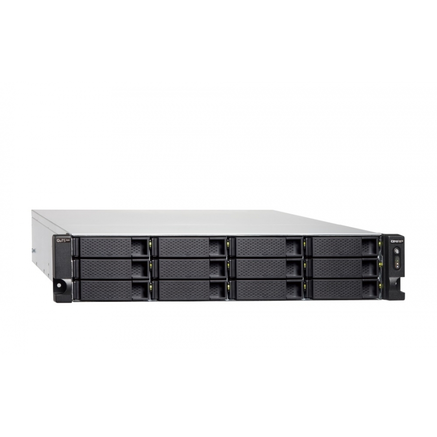Nas Qnap Ts-H1886Xu-Rp-R2-D1622-32G/Fuente Redundante/ 18 Bahias 12 Sata De 3,5 6 Sata De 2,5 /Rack 2U/Nucleo Cudruple 2.6 Ghz/32Gb Ddr4 Hasta 128 Gb/4 Pto 2,5 Gbe /2 Pto Sfp 10 Gbe/ Usb 3.2
