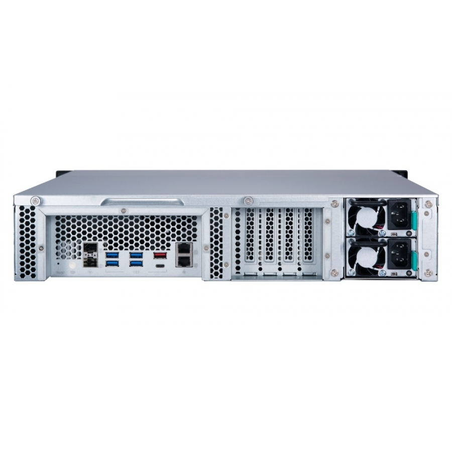 Nas Qnap Ts-877Xu-Rp-3600-8G/ 8 Bahias Sata De 3,5 /Seis Nucleos 3.6Ghz/Fuente Redundante/ 8Gb Ddr4 Hasta 64 Gb/ Lan 1 Gbe X2/ 2 Pto Sfp De 10Gbe/ Usb 3.2 X2/Hot Swap/ No Incluye Discos