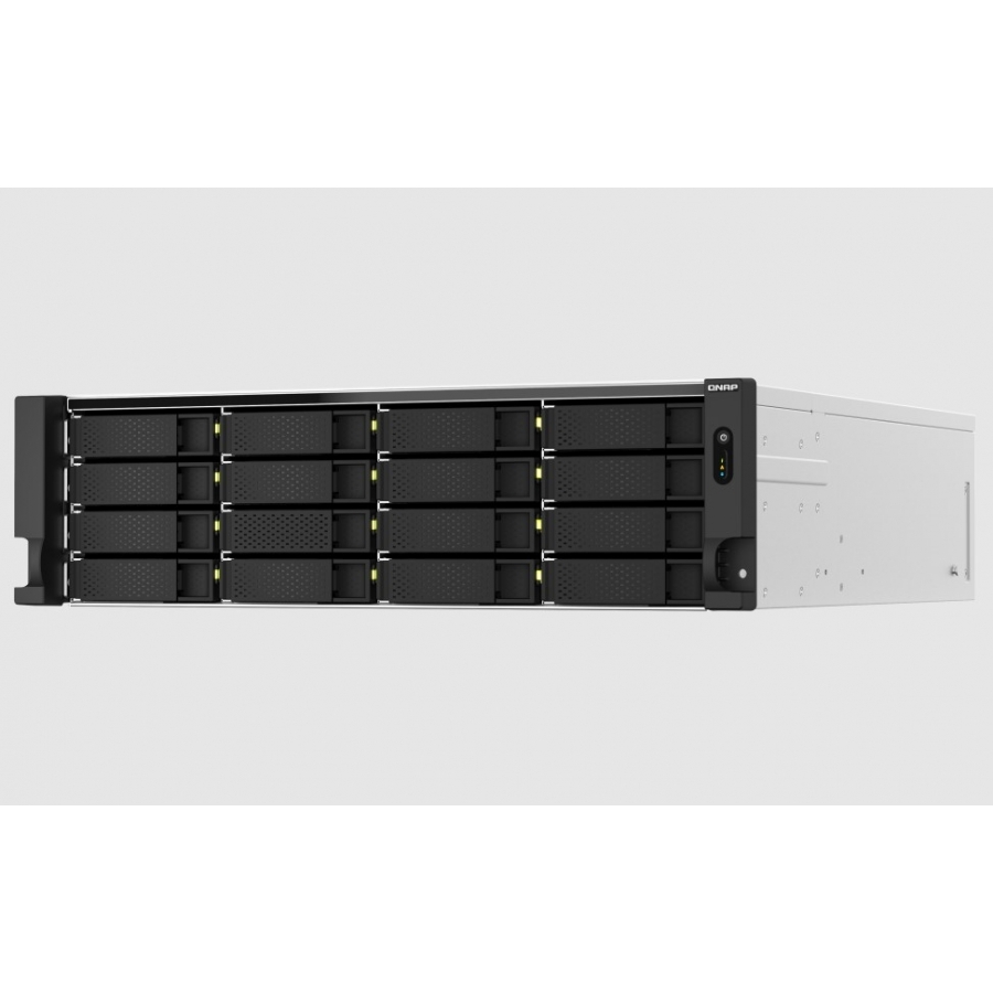 Nas Qnap Ts-H2287Xu-Rp-E2378-64G-Us/22Bahias16Sata3.56Sata2.5/Rack3U/Intelxeon 8N Hasta4.8Ghz/64Gbram Hasta128Gb/2.5Gbe2/10Gbe2 10Gbase-T/Pcie3/Usb4/Fuentered/Hotswap/No Incluye Discos