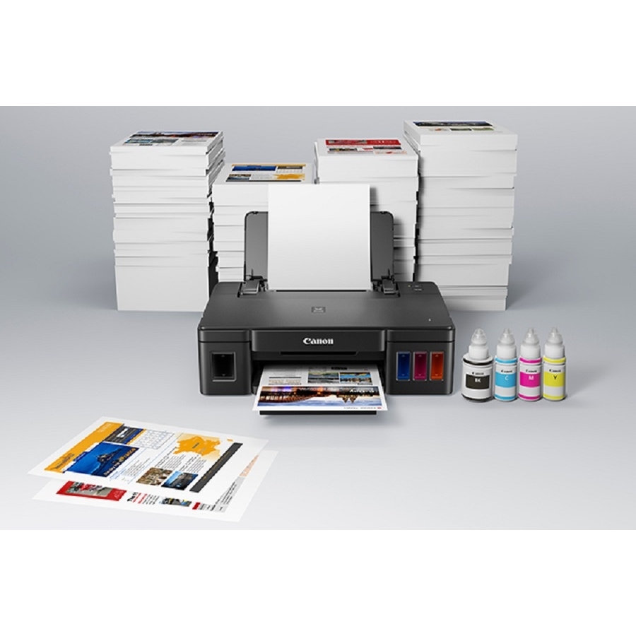 Impresora Canon Pixma G1110, Imp 8.8 Negro/5 Color, Tinta Continua, Usb, Simplex, Compatible Windows, Consumible Gi-190