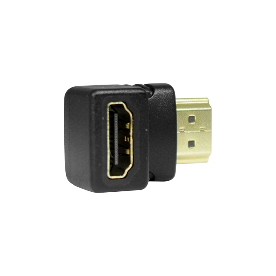 Adaptador Ghia Codo Hdmi Macho A Hdmi Hembra / Angulo De 90 Grados