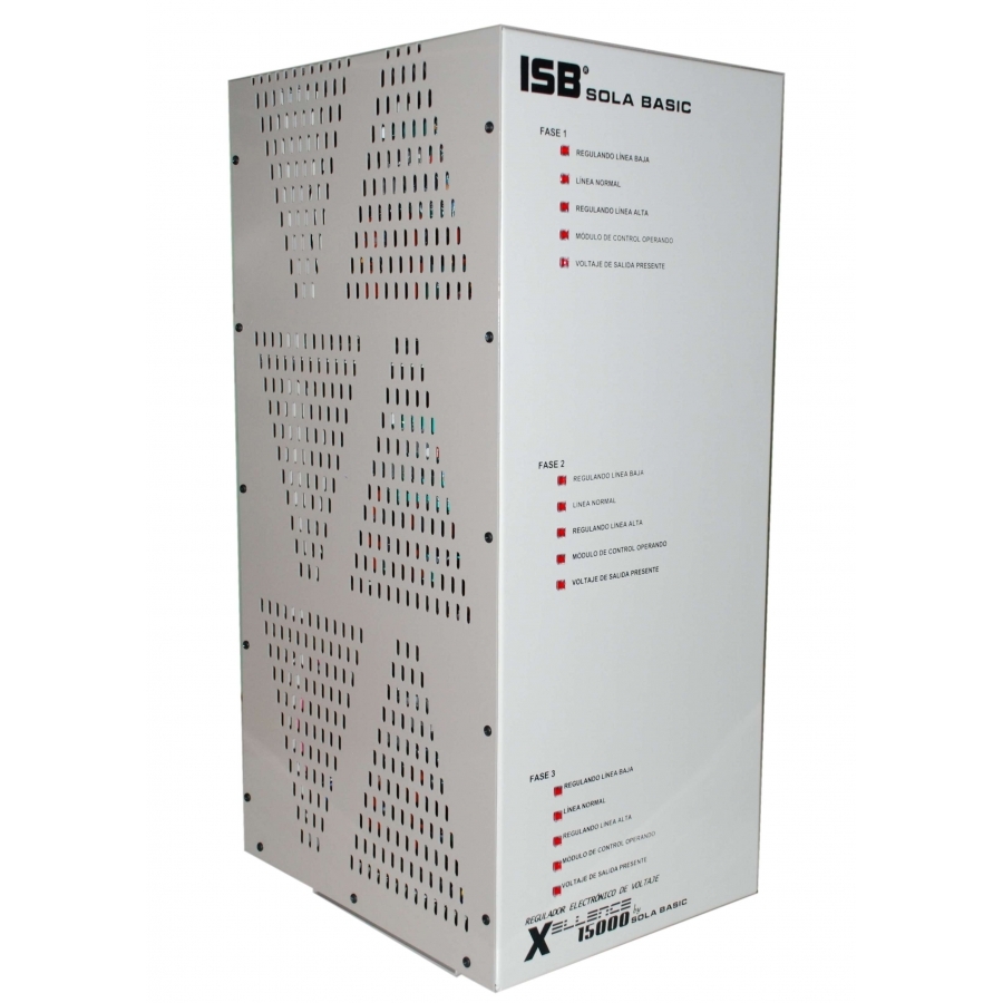 Regulador Electronico De Voltaje Sola Basic Isb Xellence15000 3 Fases 220Y/127 Vca.