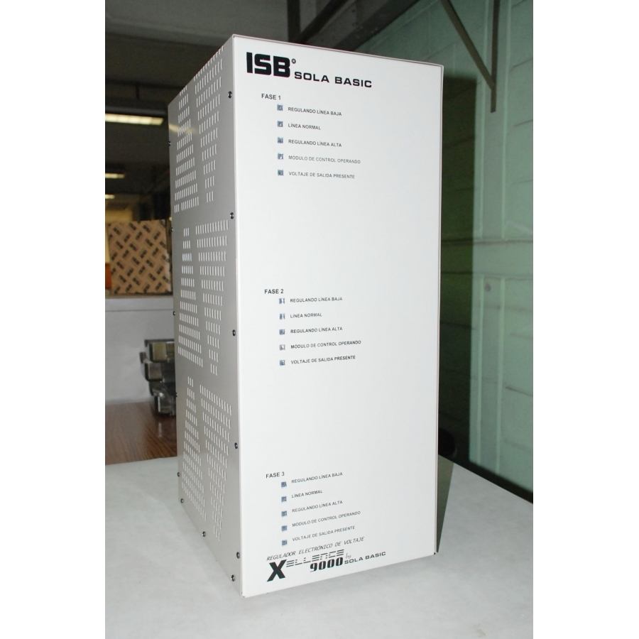 Regulador Electronico De Voltaje Sola Basic Isb Xellence9000 3 Fases 220Y/127 Vca.