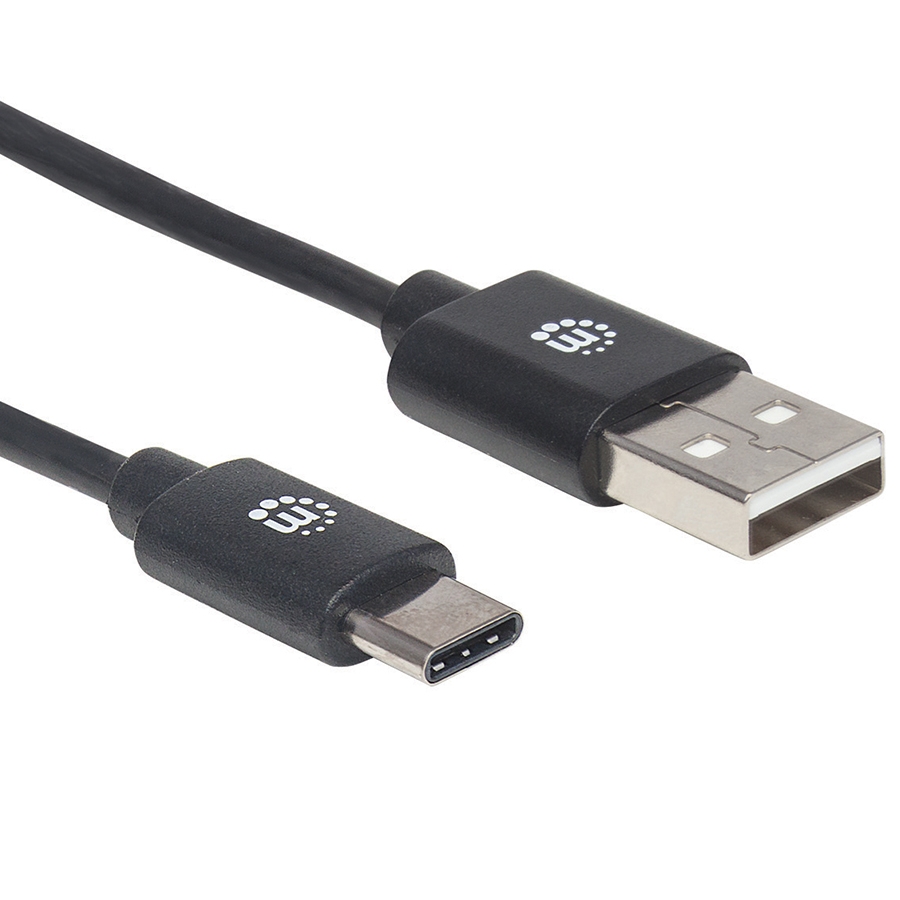 Cable Usb,Manhattan,354929,-C V2.0, C-A 2.0M Negro 480Mbps