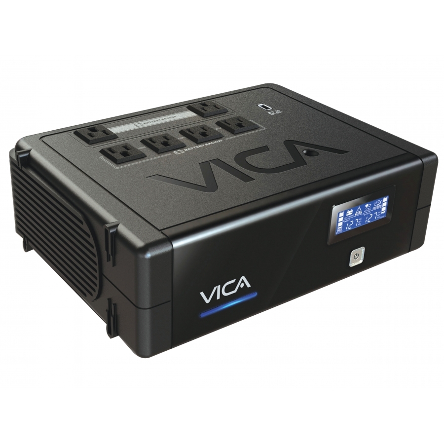No Break Vica Rev 700Va/400W 6 Contactos Con Respaldo Y Regulador.