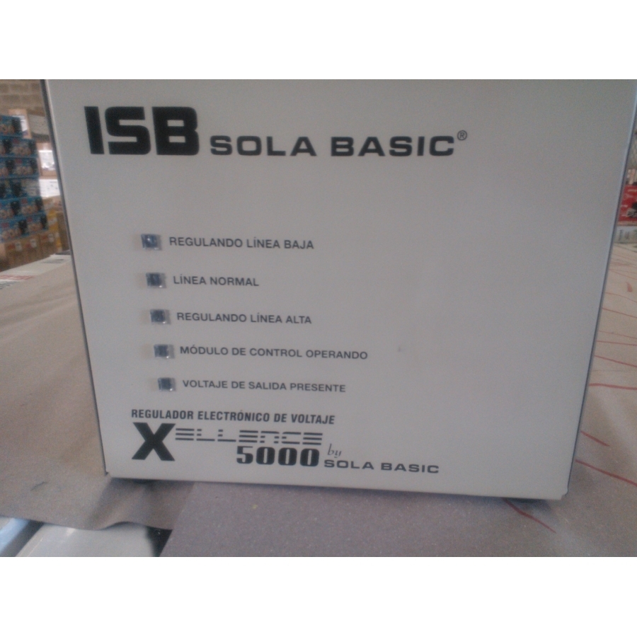 Regulador Electronico De Voltaje Sola Basic Isb Xellence3000 2 Fases 220 Vca.