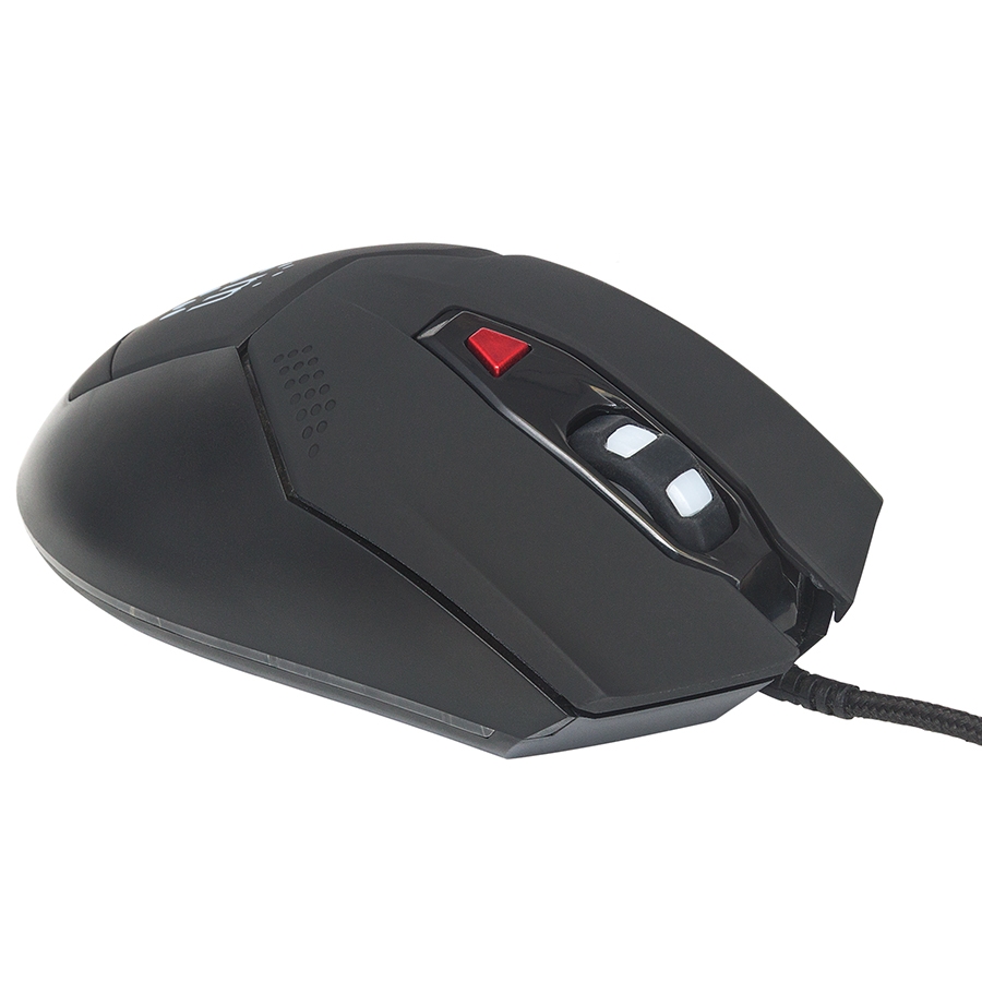 Mouse Optico Gaming,Manhattan,176071, Usb 6 Botones Negro C/Luz